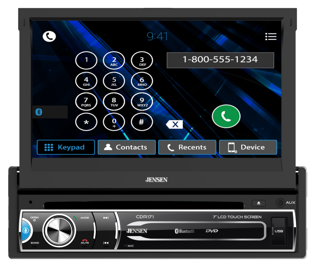 7 CD DVD Multimedia Receiver With Bluetooth CDR171 Jensen Mobile