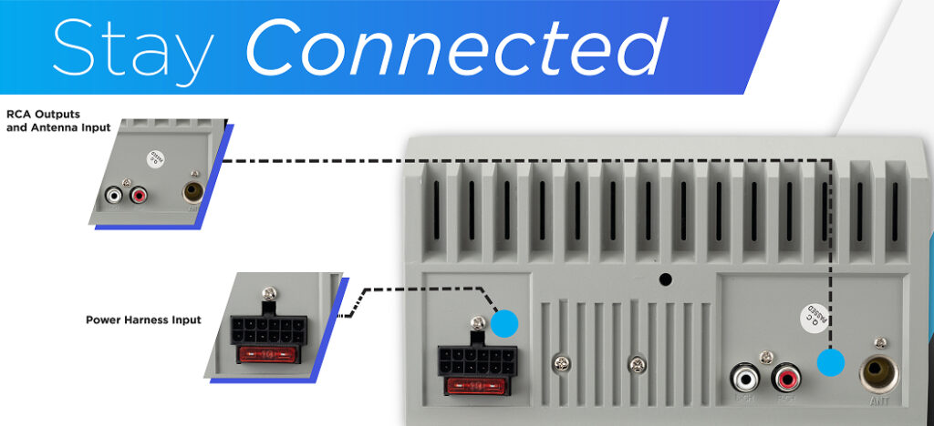 mpr420 rear inputs and connections illustration