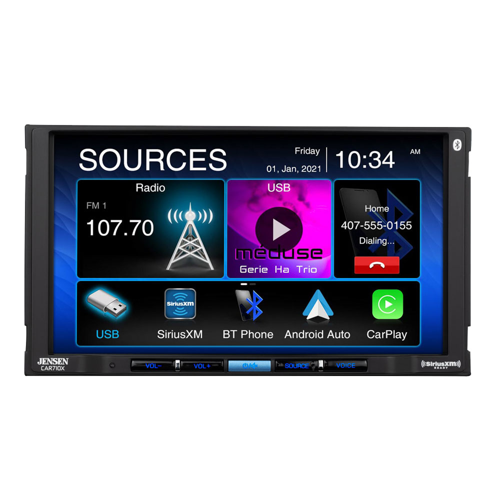 7 Receiver with Wireless CarPlay and Android Auto - CAR710W