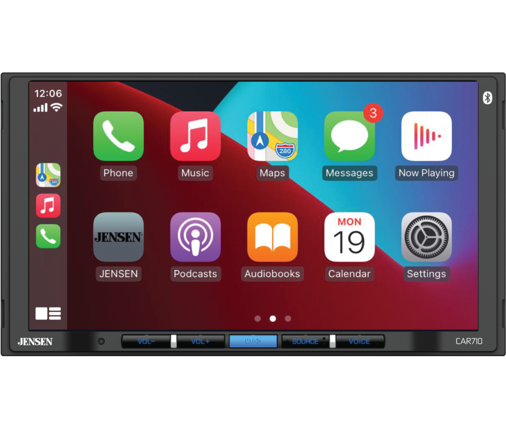 7" Multimedia Receiver with Apple CarPlay and Android Auto