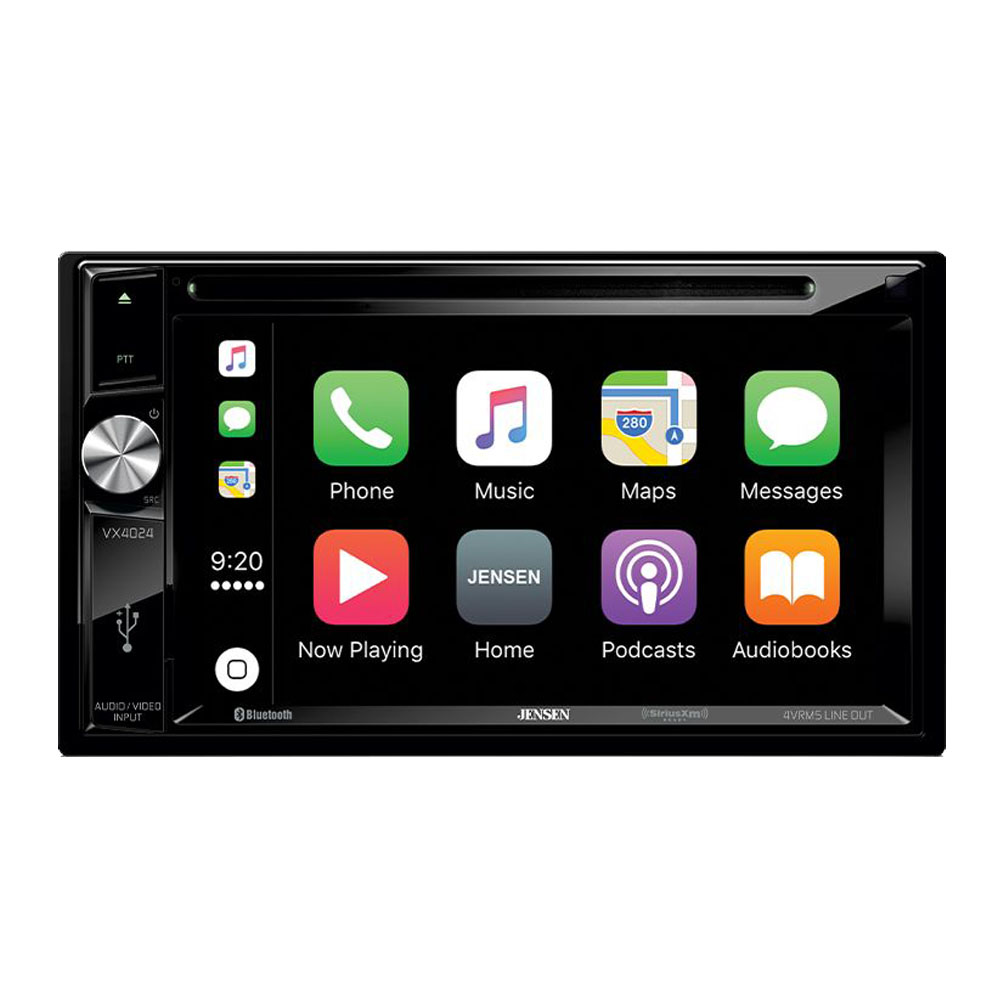 6.2 CD/DVD Receiver with Apple CarPlay - VX4024 - Jensen Mobile