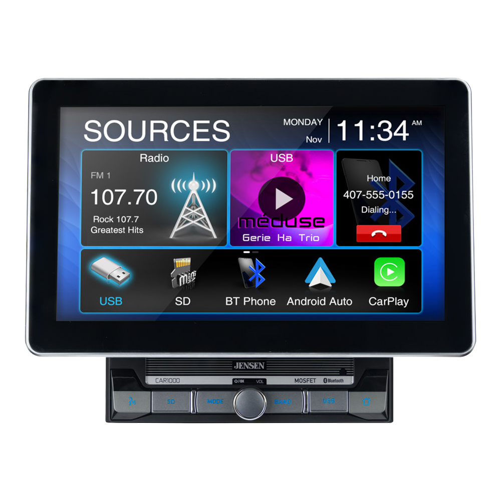 10.1 Multimedia Receiver with Apple CarPlay and Android Auto - CAR1000 -  Jensen Mobile
