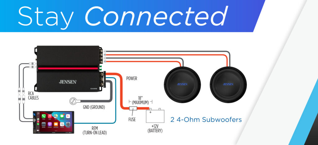 XDA91RB Connection Diagram back of unit Setup 1