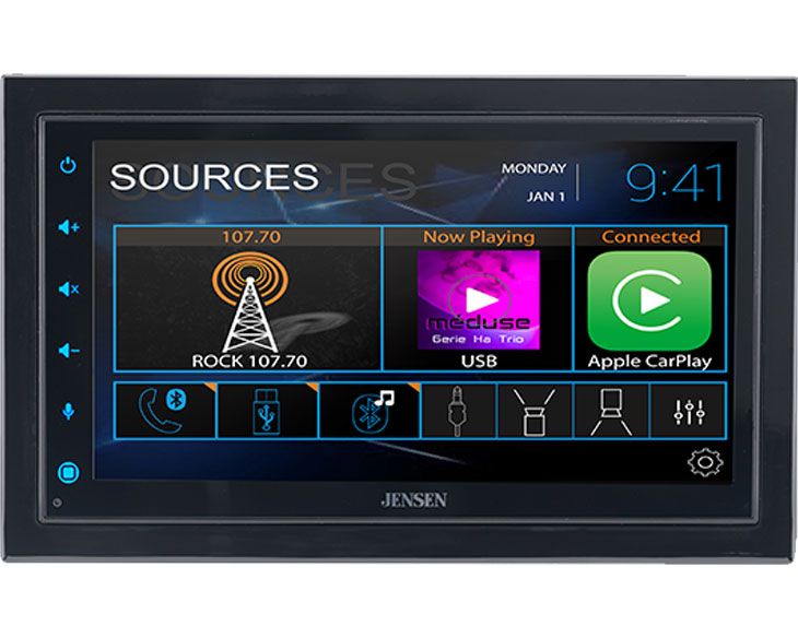 6.8 Receiver with Apple CarPlay and Android Auto - CAR689 - Jensen Mobile