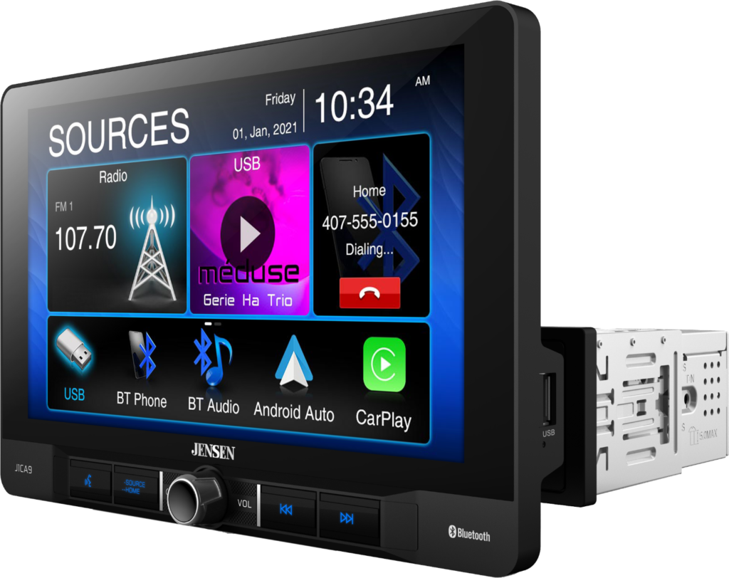 9" Media Receiver with Apple CarPlay and Android Auto J1CA9 Jensen