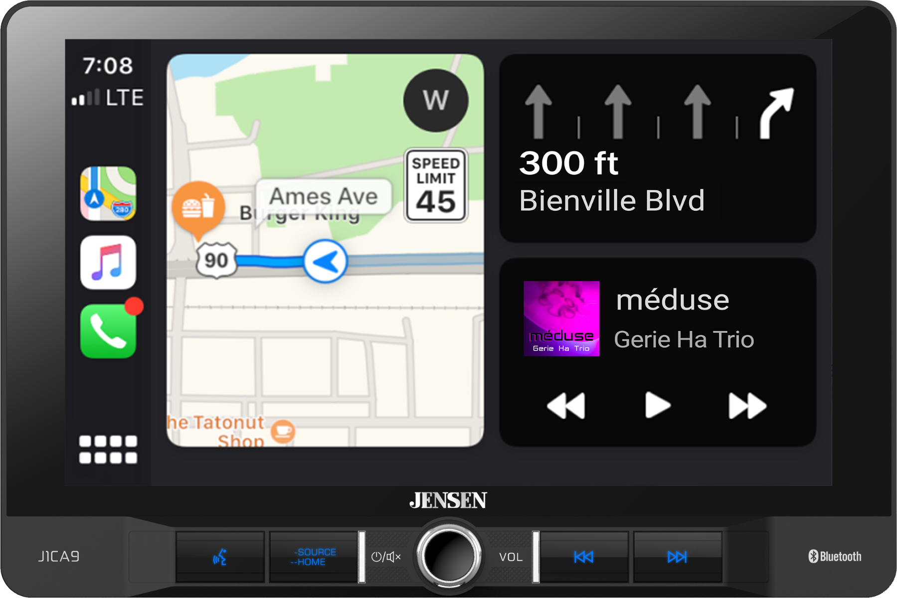 9 Media Receiver with Apple CarPlay and Android Auto - J1CA9 - Jensen  Mobile