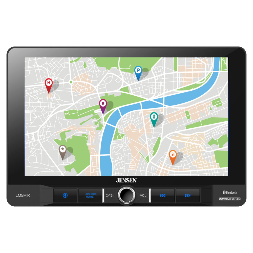 9" Multimedia Receiver with USB Screen Mirroring CM9MIR Jensen Mobile