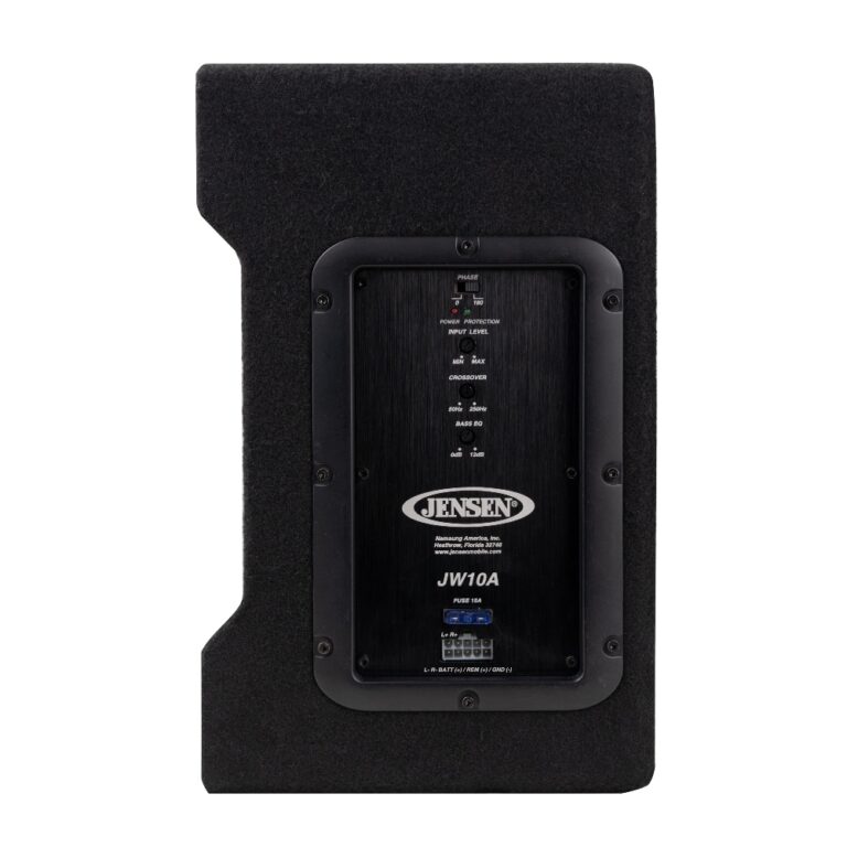 10" Subwoofer with Vented Enclosure and BuiltIn Amp JW10A Jensen Mobile