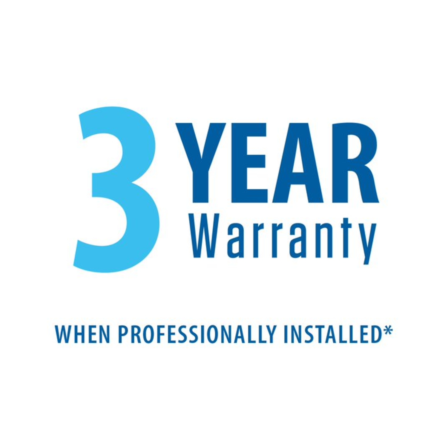 3 year warranty pro install icon