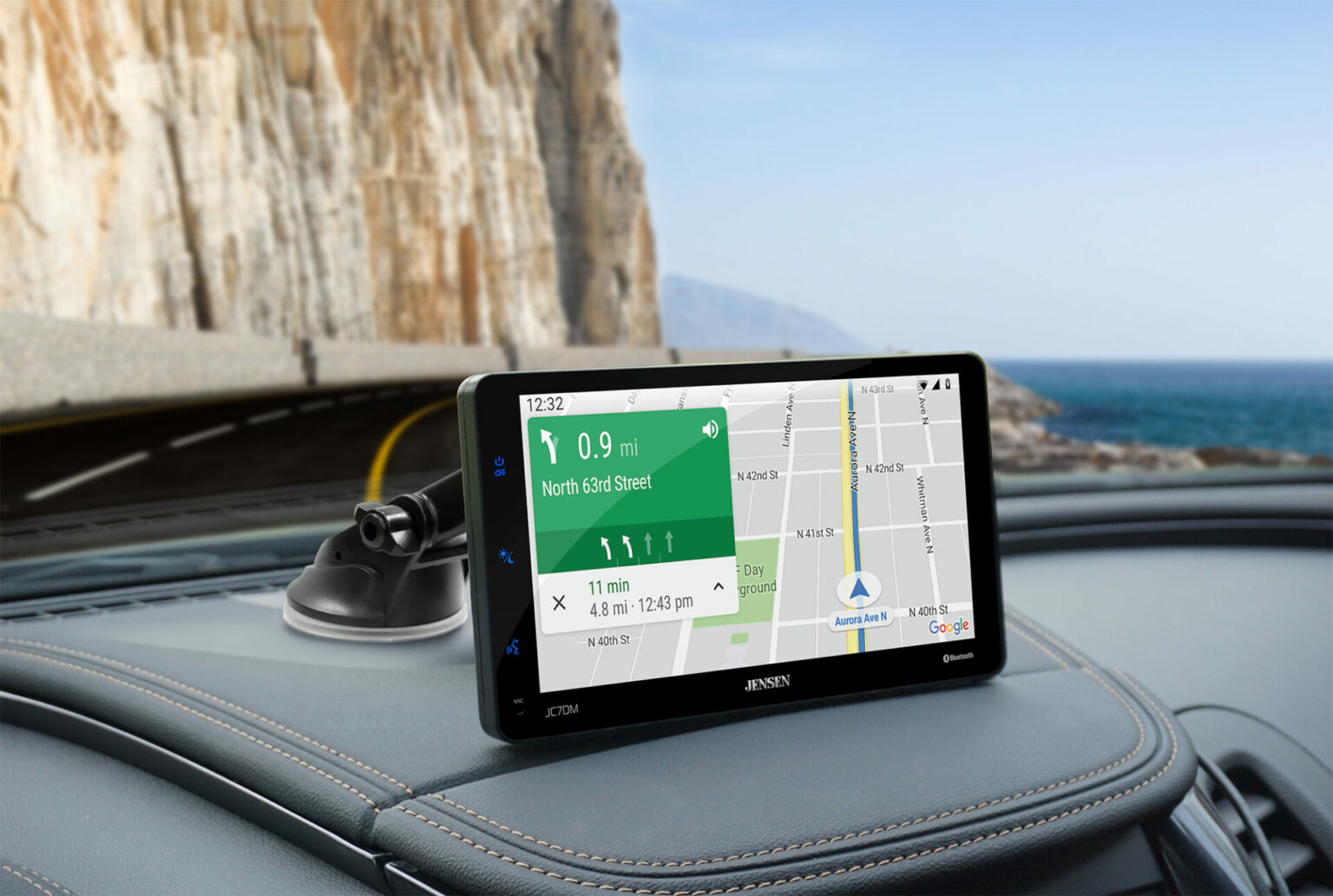 Dash Mount 7” Touchscreen Monitor JC7DM Jensen Mobile