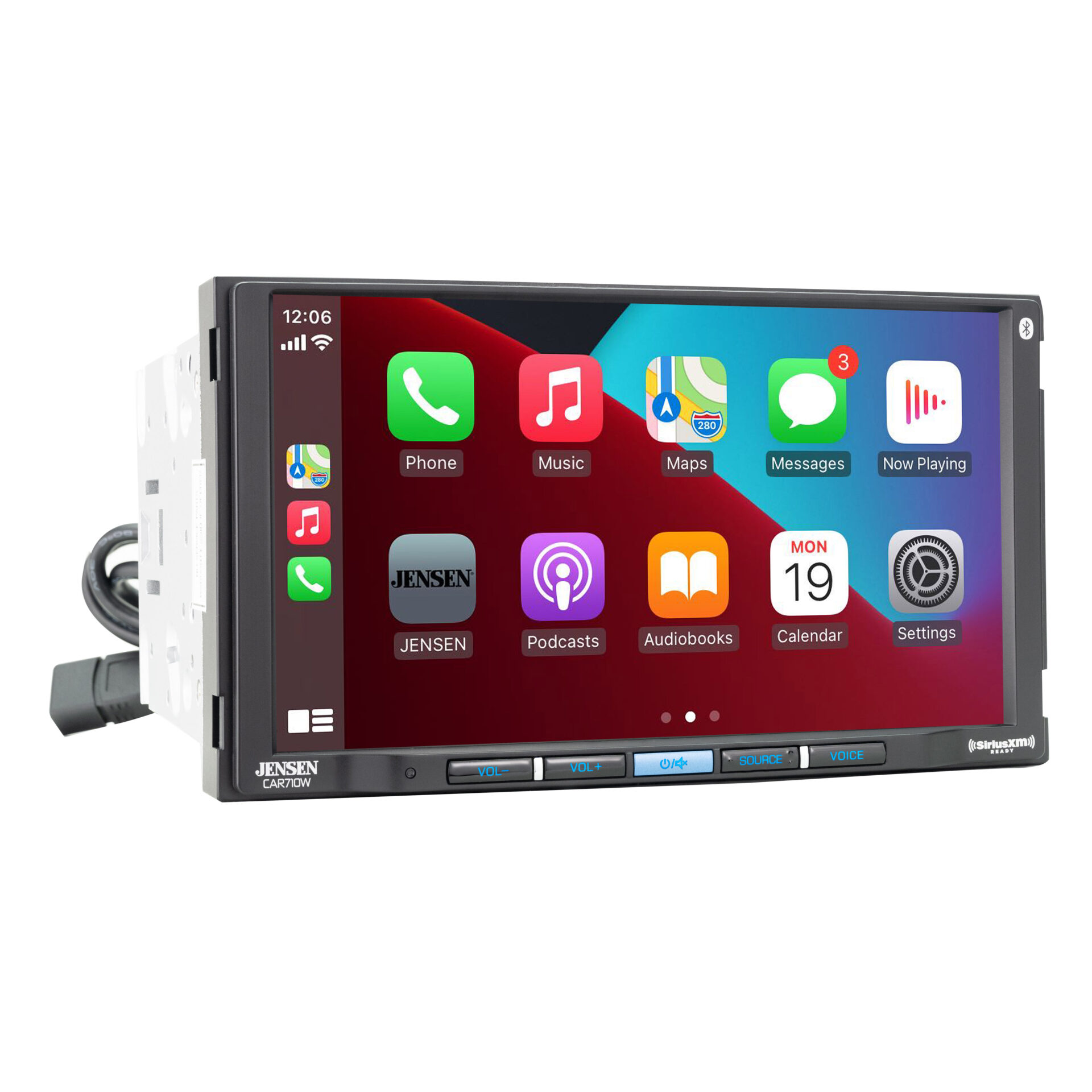7 Receiver with Wireless Apple CarPlay and Android Auto - CAR710W