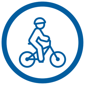 child on bike icon