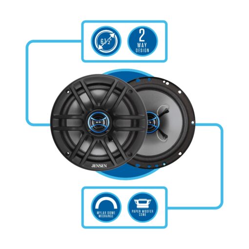 js62 jensen car speakers specifications