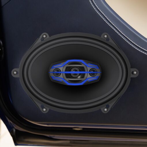 car speakers JS6804 installed in car door