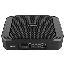 jw6a rendering of angled view of car underseat subwoofer