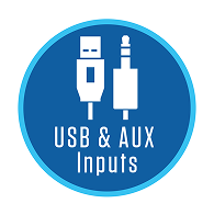usb aux inputs icon