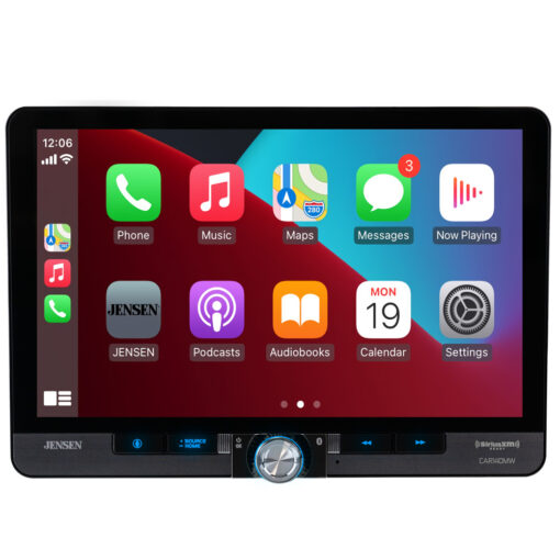 car receiver with CarPlay screen