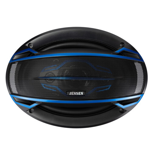 JS6904 car stereo speaker front view with grille