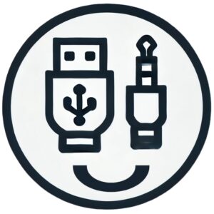 usb and aux input icon