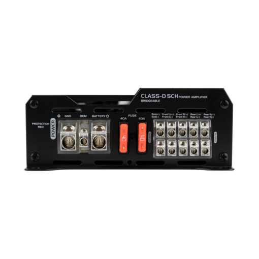 JA5B side view with inputs of 5-Channel Amplifier