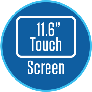 11.6 inch screen size icon