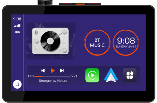CAR10TC car radio showing front user interface