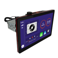 J5UP12 car stereo angled view