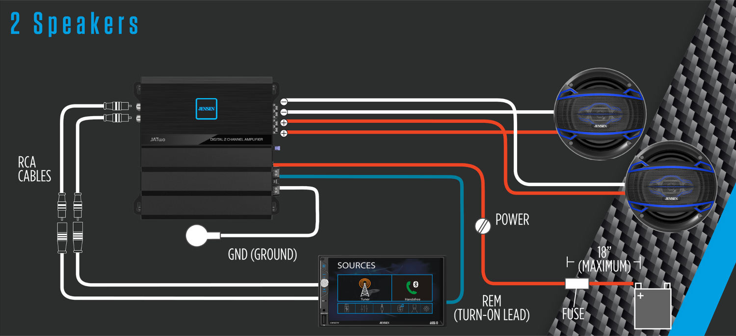 jatwo connection option to connect 2 speakers