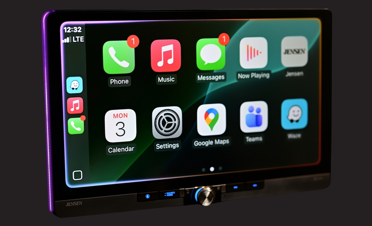image of car radio showing off illuminite illumination ring