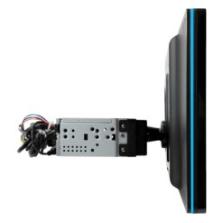 j1cafl-r car stereo side view with illuminated bezel